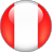 Static circular icon with red outer sections and white vertical center section on gray background.