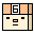 four pixel-art showing a character's face with changing mouth and eye expressions, each containing the number 6 in an orange header