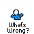 Animated contact sheet of a pixel art buddy icon showing multiple frames with text bubbles and background changes, featuring blue-shirted stick figure characters and teal-and-black objects.