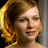 A 48x48 pixel buddy icon split into two frames showing a woman with curly blonde hair on the left and green text reading "Original Icons .com" on a dark green background on the right.