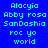 Blue background with cyan pixelated text arranged in two vertical , each containing identical repeated text lines