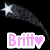 Four identical pixelated icons display 'Britt' text with a heart symbol, each paired with a shooting star graphic against a black background.