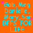 Bright orange background with cyan text reading "Gab, Meg Danielle, Mary,Sar BFSS FOR LIFE" repeated in a pattern and small pink stars scattered throughout