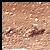 A pixelated square image shows a brown textured background with dark smudges, accompanied by yellow text reading 'got dirt?' on black.