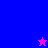 Pixelated icon with blue and pink color blocks, text "kiara & tayla", and two star symbols.