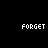 A black background displays multiple instances of the word 'FORGET' in white and blue text, with scattered blue dots forming checkmark shapes.