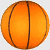 Three orange basketballs with brown seams arranged in a pattern on a light gray background