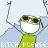 Pixelated cartoon character with sunglasses and green shirt raises arms, text overlays request autograph.