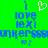 Green background with blue text and white symbols; 'i' above a heart, 'love', 'lexi', 'unkersssun', and two question marks.