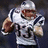 A football player in a white uniform with number 15 and blue accents, shown across where the right arm moves from bent to extended