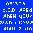 Blue background with white pixelated text reading '081309', 'b.O.E Walid', 'WHEN your', 'Down i know', 'whut 2 do' and a black heart symbol.