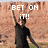 Pixelated image of a person in dark clothing raising one arm, with white text reading BET ON IT!! overlaid on a brownish background.