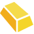 Pixelated yellow and orange geometric shapes form a three-dimensional box-like structure with white outlines on a white background.
