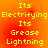 Pixelated yellow text on orange-red gradient background arranged in four identical quadrants with repeated phrases.