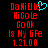 Red pixelated text on black background with cyan heart symbol above 'Danielle' in top-left, repeated across two identical