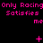 Pixelated pink text on black background repeats 'Only Racing Satisfies me' with symbols between , showing animation changes in symbol positions and dot patterns