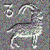 A 50x50 pixel animated buddy icon featuring a white zodiac capricorn symbol on the left and green text "Original Icons .com" on the right, displayed as two frames in a contact sheet layout.