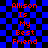 Blue and black checkered background with red pixelated text reading "Allison Is My Best Friend" repeated twice in a