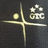 A split-screen icon with a dark gray background on the left and deep blue on the right, featuring pixelated text and symbols.