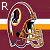 Maroon football helmet with gold and white accents, repeated in a pattern over striped background