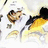 Pixelated image with blue background and yellow text reading 'lets go to pominvill route 29' alongside a blurry character illustration.