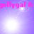 Pixelated purple background with bright white light bursts and pink text repeating "gollygal &" across four quadrants.