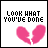 Animated contact sheet of 24 frames showing a pink broken heart icon with changing text color and blur effects on white background.