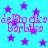 Pixelated blue background with purple stars and pink text repeating 'deJap cika deJap cika' in four quadrants.