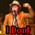 A pixelated image of a person in an orange jacket and straw hat with text reading "I Dont Want To Go To SCHOOL!!!" across four