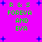 Bright magenta background with green pixelated text reading "R & S FOREVA AND EVA" and scattered blue star shapes.