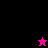 Pixelated icon with black, magenta, and pink sections displaying 'gangstah' text and star symbols in two states.
