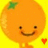 Pixelated orange character with green leaf, smiling face on yellow background; red heart appears between two characters.
