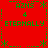 Red background with green pixelated text and symbols arranged in a symmetrical pattern, featuring repeated words 'ETERNALLY' and 'AZHS' surrounded by asterisks and numbers.