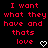 Red pixelated text on black background with two white heart symbols, displaying repeated phrases and a single word.