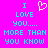Pixelated cyan text on bright pink background reads 'I ❤️ LOVE YOU.... MORE THAN YOU KNOW' with heart symbol replacing 'love'.