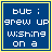 A blue square icon with yellow border transitions from pixelated text to a stylized 'stuv' script over scattered dots.