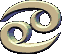 A 3D-rendered abstract symbol with interlocking curved loops in beige and blue tones, displayed across multiple views showing rotation and perspective changes.