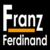 Static pixelated icon featuring white text "Franz" above an orange bar and gray text "Ferdinand" below on a black background.
