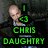 A pixelated image of a person in dark clothing with green text overlays changing across frames.