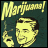 A four- shows a pixelated animation of a man's face and text about marijuana, with the right displaying motion blur effects