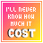 Two adjacent square with gradient backgrounds display pixelated text above a central cross image