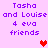 Pixelated text and heart symbols on a light purple background with two distinct heart colors.