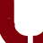 A contact sheet of 11 animated frames showing a red U-shaped logo with white interior and the text "the used" in varying opacity, color, and position across frames on a beige background.