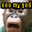 A six- of a monkey's face with text overlays, each showing different expressions and partial phrases