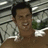 Pixelated image of a person with dark hair and a brown shirt against a blurred background, paired with blue text reading 'Come to Boston' and 'I am waiting for you!!!'