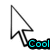 Four pixelated mouse cursor icons with text labels: Cool, Awesome, Fabulous on white background; one gray