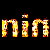 A split-screen animated contact sheet showing two frames of a pixelated logo animation with fiery text on the left and green text on the right against contrasting backgrounds.
