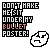 Pixelated text reads "DON'T MAKE HE SIT UNDER MY BULLET POSTER!" with red 'BULLET' and a white pixel-art face showing two expressions.