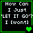 Four identical black square with green borders display white text reading 'How Can I Just 'LET IT GO?' I [wont]' and a single green heart icon in the bottom-right corner of each
