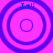 Four identical circular icons with concentric rings on a bright pink background, each labeled 'Tali' in blue text at the top.